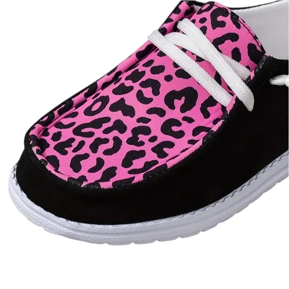 Mommy & Me Pink Leopard Slip-On Shoes Women’s 8 & Little Kids 10 Matching - Picture 5 of 11